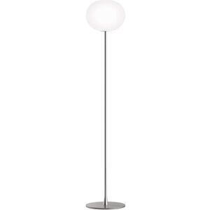 FLOS lampadaire GLO-BALL (H 175 cm, base argent - verre et metal)