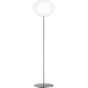 FLOS lampadaire GLO-BALL (H 185 cm, base argent - verre et metal)