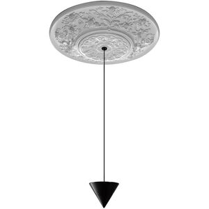 KARMAN lampe a suspension MOONBLOOM rosace de 40 cm (LED 2700K - Aluminium et craie)