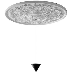 KARMAN lampe a suspension MOONBLOOM rosace de 75 cm (LED 2700K - Aluminium et craie)