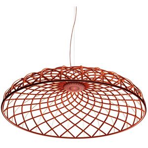 FLOS lampe a suspension SKYNEST (Rouge brique - Nylon, polyester recycle, Latamid)