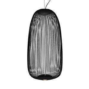 FOSCARINI lampe a suspension SPOKES 1 LED MyLight (Noir - Acier et aluminium vernis)