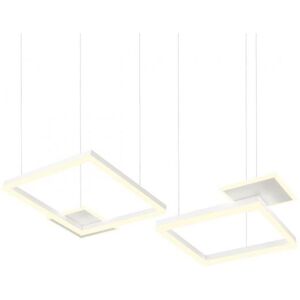 REDO GROUP lampe a suspension SIGUA CARRÉ (90 cm, Blanc sable - Metal)