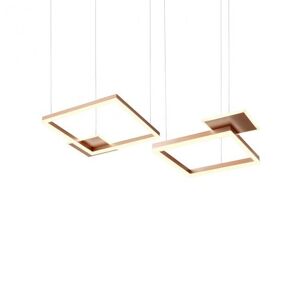 REDO GROUP lampe a suspension SIGUA CARRÉ (90 cm, Caffe sable - Metal)