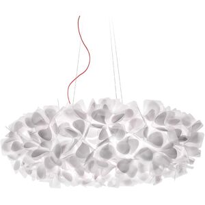 SLAMP lampe a suspension CLIZIA XL MAMA NON MAMA WHITE (Cable Rouge - Cristalflex®)