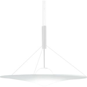 AXO LIGHT lampe a suspension MANTO (120 cm - Aluminium, verre souffle et tissu elastique)