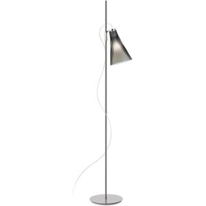 KARTELL lampadaire K-LUX (Base grise, diffuseur fume - Polycarbonate 2.0 a partir de matiere premiere renouvelable)