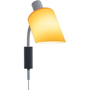 NEMO lampe murale LAMPE DE BUREAU APPLIQUE (Jaune - Acier peint gris et verre)