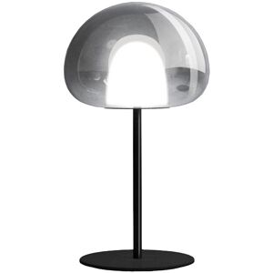 FONTANA ARTE lampe de table THEA LARGE (Noir brillant et fume - verre et metal)