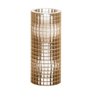 FONTANA ARTE lampe de table MATRIX LARGE (Or et blanc - verre et metal)