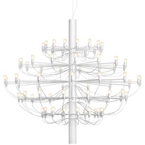 FLOS lampe a suspension 2097/75 (Blanc mat avec ampoules claires - Acier)