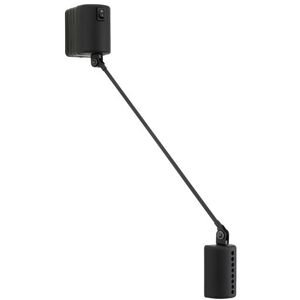 LUMINA lampe murale applique DAPHINE 20 (Noir Soft-Touch, 3000K - Metal)