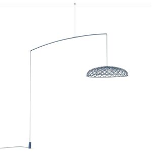 FLOS lampe a suspension SKYNEST MOTION (Blue tomaline - Aluminium et tissu recycle)