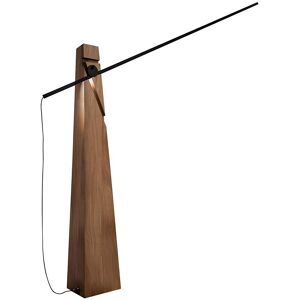 LUMEN CENTER lampadaire ASTOLFO (Noyer - bois massif et Aluminium)