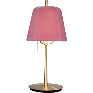 LUMEN CENTER lampe de table FLO' (Rose floque - Laiton et polyethylene)