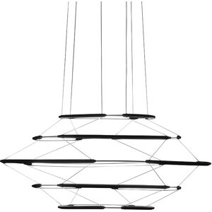 NEMO lampe a suspension  5 (Black matt textured - Aluminium)