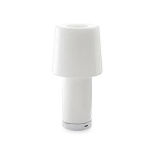 FONTANA ARTE lampe de table rechargeable CAMEO (Chrome - Verre grave et metal)