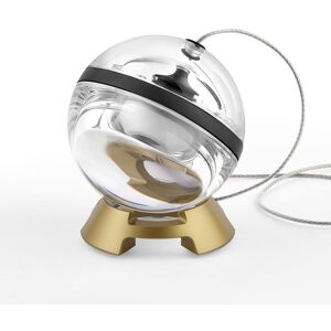 LUMINA lampe de table LIMBUS EYE (Corps noir, base laiton, 3000K - Cristal de Boheme et metal)