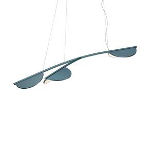FLOS lampe a suspension ALMENDRA S3 ORGANIC Y SHORT (Bay blue metallized - Aluminium)