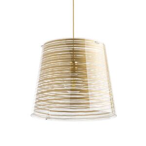 EMPORIUM lampe a suspension PIXI GRAND (Or - Polycarbonate et cristal acrylique)