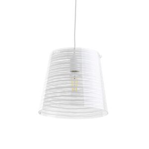 EMPORIUM lampe a suspension PIXI PETIT (Blanc - Polycarbonate et cristal acrylique)