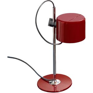 OLUCE lampe de table MINI Coupe (Rouge ecarlate brillant - Aluminium et metal chrome)