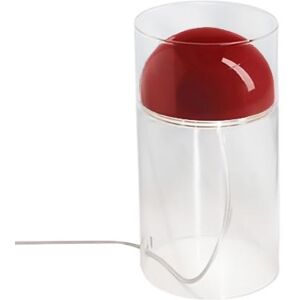 OLUCE lampe de table MEDUSA (Rouge ecarlate brillant - verre et metal)