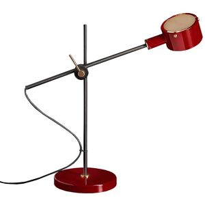 OLUCE lampe de table G.O. (Rouge ecarlate brillant - Metal)