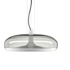 LEUCOS lampe a suspension AURELIA S 45 (2700K, fume et blanc opaque - verre et metal)