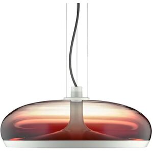 LEUCOS lampe a suspension AURELIA S 45 (3000K, shaded burgundy et blanc opaque - verre et metal)