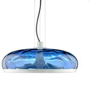 LEUCOS lampe a suspension AURELIA S 45 (2700K, effet d'eau bleue et blanc opaque - verre et metal)