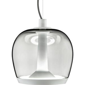 LEUCOS lampe a suspension AURELIA BOLD S 22 (3000K, fume et blanc opaque - verre et metal)