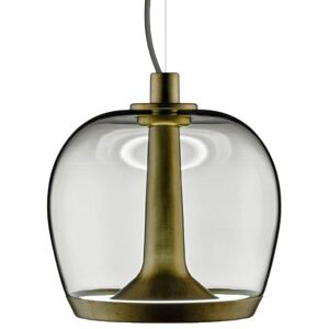 LEUCOS lampe a suspension AURELIA BOLD S 22 (2700K, fume et laiton vintage - verre et metal)