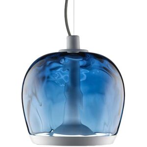 LEUCOS lampe a suspension AURELIA BOLD S 22 (3000K, effet d'eau bleue et blanc opaque - verre et metal)