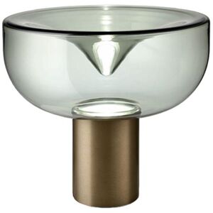 LEUCOS lampe de table AELLA T 54 (2700K, fume, base bronze opaque - verre et metal)