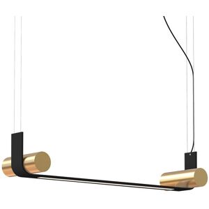 TOOY lampe a suspension NASTRO 563.21 (Nero / Ottone spazzolato - Aluminium et metal)