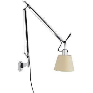 ARTEMIDE lampe murale applique TOLOMEO BASCULANTE (diffuseur en parchemin ø 180 mm - Aluminium)