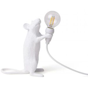 SELETTI lampe de table MOUSE LAMP STEP (Blanche - Résine)