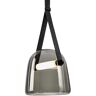 BROKIS lampe à suspension MONA XL PC1030 (Fumé et bracelet noir - Verre et cuir)