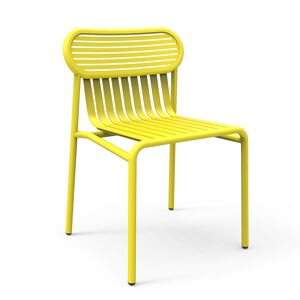 PETITE FRITURE set de 4 chaises pour exterieur WEEK-END (Jaune - Aluminium verni par poudre epoxy)