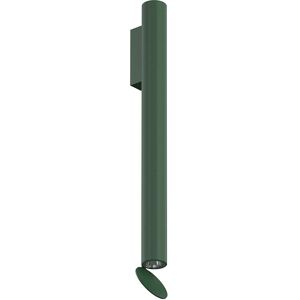 FLOS OUTDOOR lampe murale pour l'exterieur FLAUTA RIGA H 500 mm (3000K, vert foret - Aluminium)