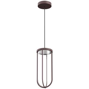 FLOS OUTDOOR lampe a suspension pour l'exterieur IN VITRO SUSPENSION DIMMABLE 1-10V (Deep brown - aluminium et verre)