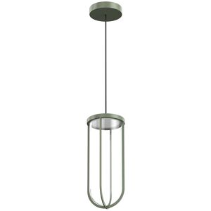 FLOS OUTDOOR lampe a suspension pour l'exterieur IN VITRO SUSPENSION DIMMABLE 1-10V (Pale green - aluminium et verre)