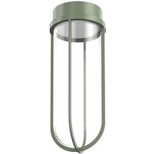 FLOS OUTDOOR lampe au plafond pour l'exterieur IN VITRO CEILING DIMMABLE 1-10V (Pale green - aluminium et verre)