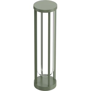 FLOS OUTDOOR lampadaire d'exterieur IN VITRO BOLLARD 2 DIMMABLE 1-10V (Pale green - aluminium et verre)