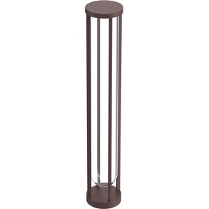 FLOS OUTDOOR lampadaire d'exterieur IN VITRO BOLLARD 3 DIMMABLE 1-10V (Deep brown - aluminium et verre)