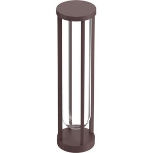 FLOS OUTDOOR lampadaire d'extérieur IN VITRO BOLLARD 2 DIMMABLE 1-10V (Deep brown - aluminium et verre)