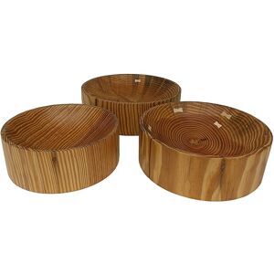 ETHNICRAFT set de 3 bols NATURAL PINE