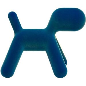 MAGIS chien abstrait PUPPY EXTRA LARGE VELVET (Bleu - Polyethylene effet velours)