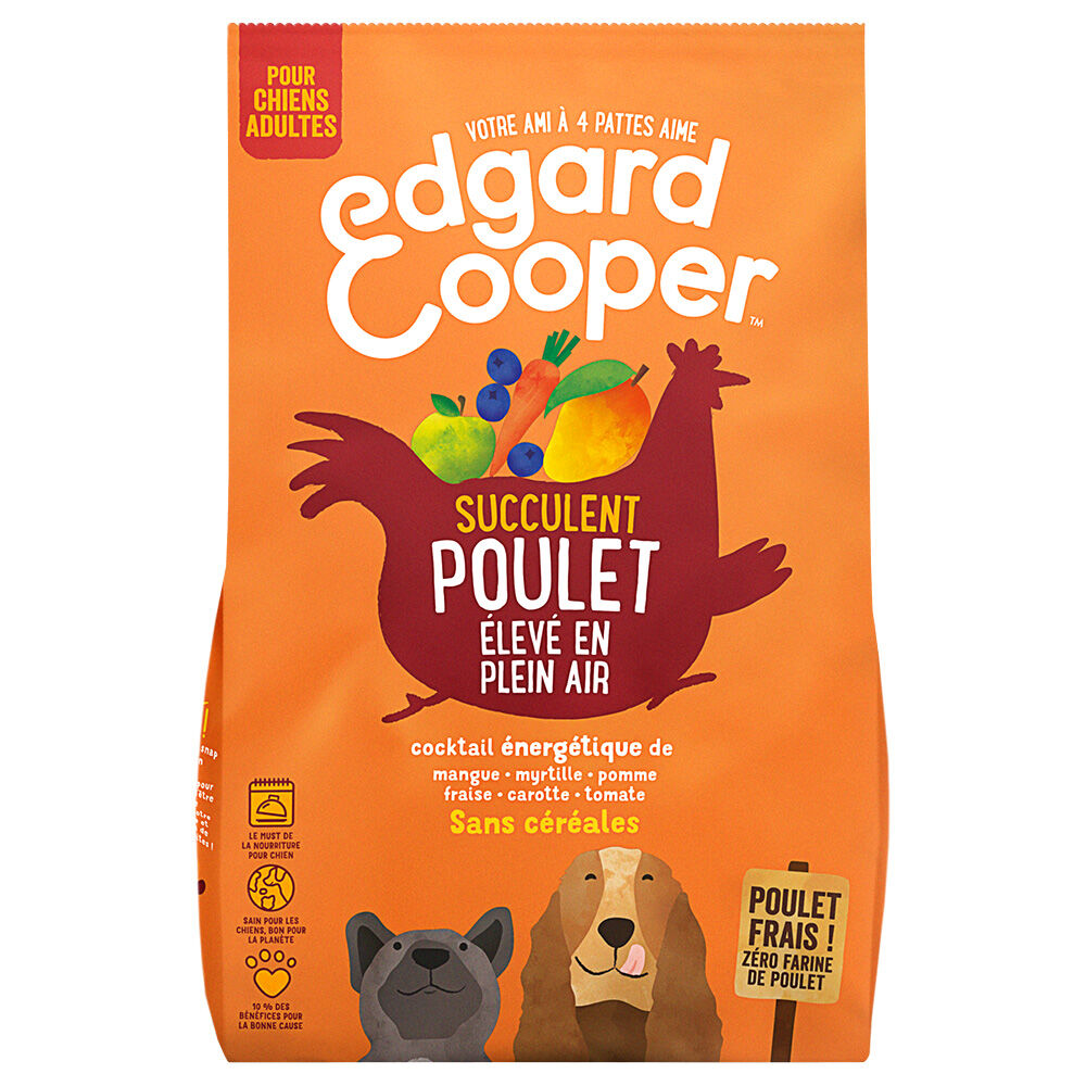 2,5kg Edgard & Cooper Adult poulet sans céréales - Croquettes pour chien